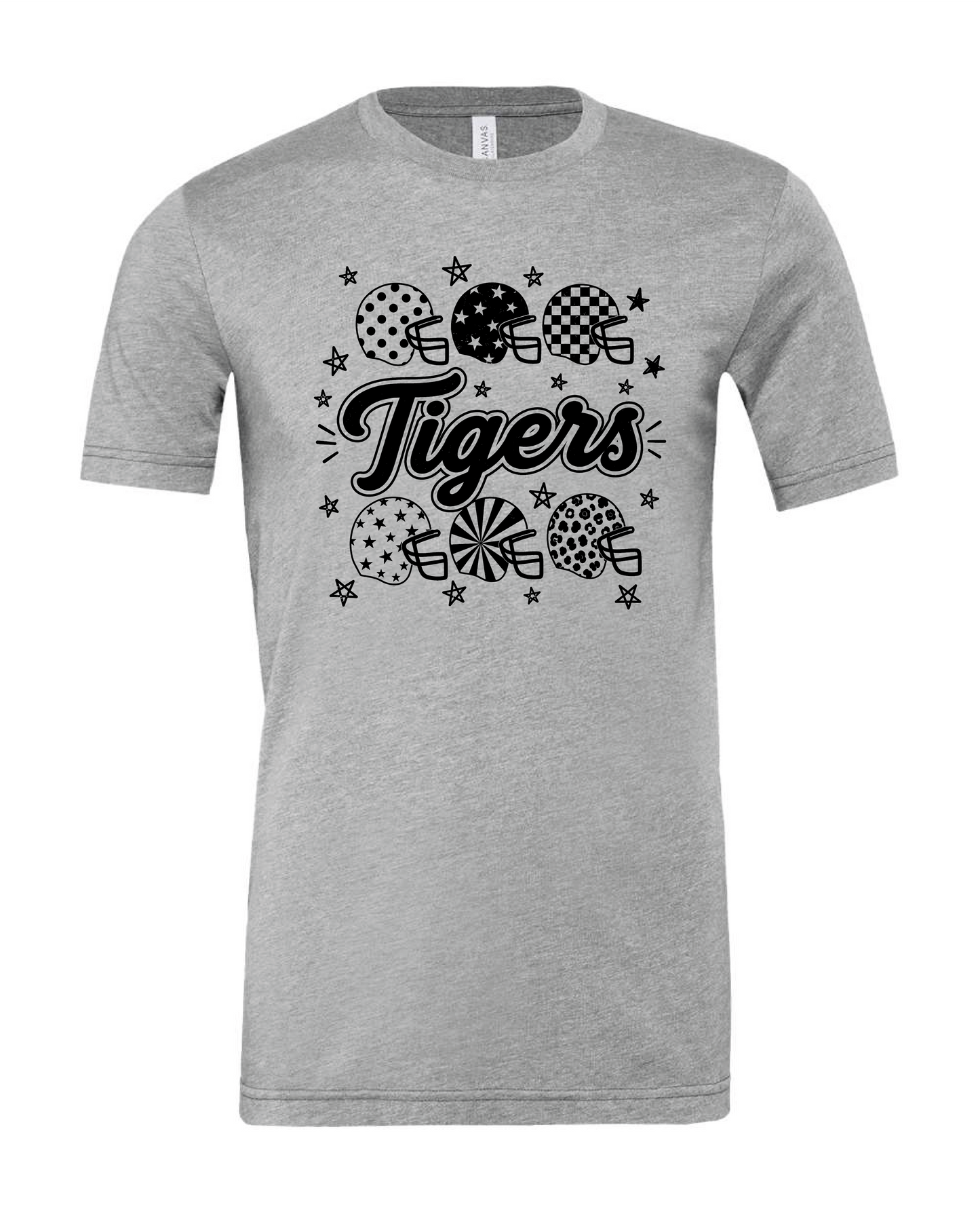 Tigers Football Helmet Tee
